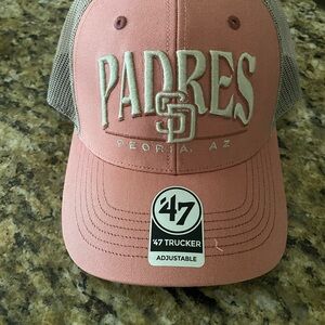 47 Brand Pink Padres Trucker Hat